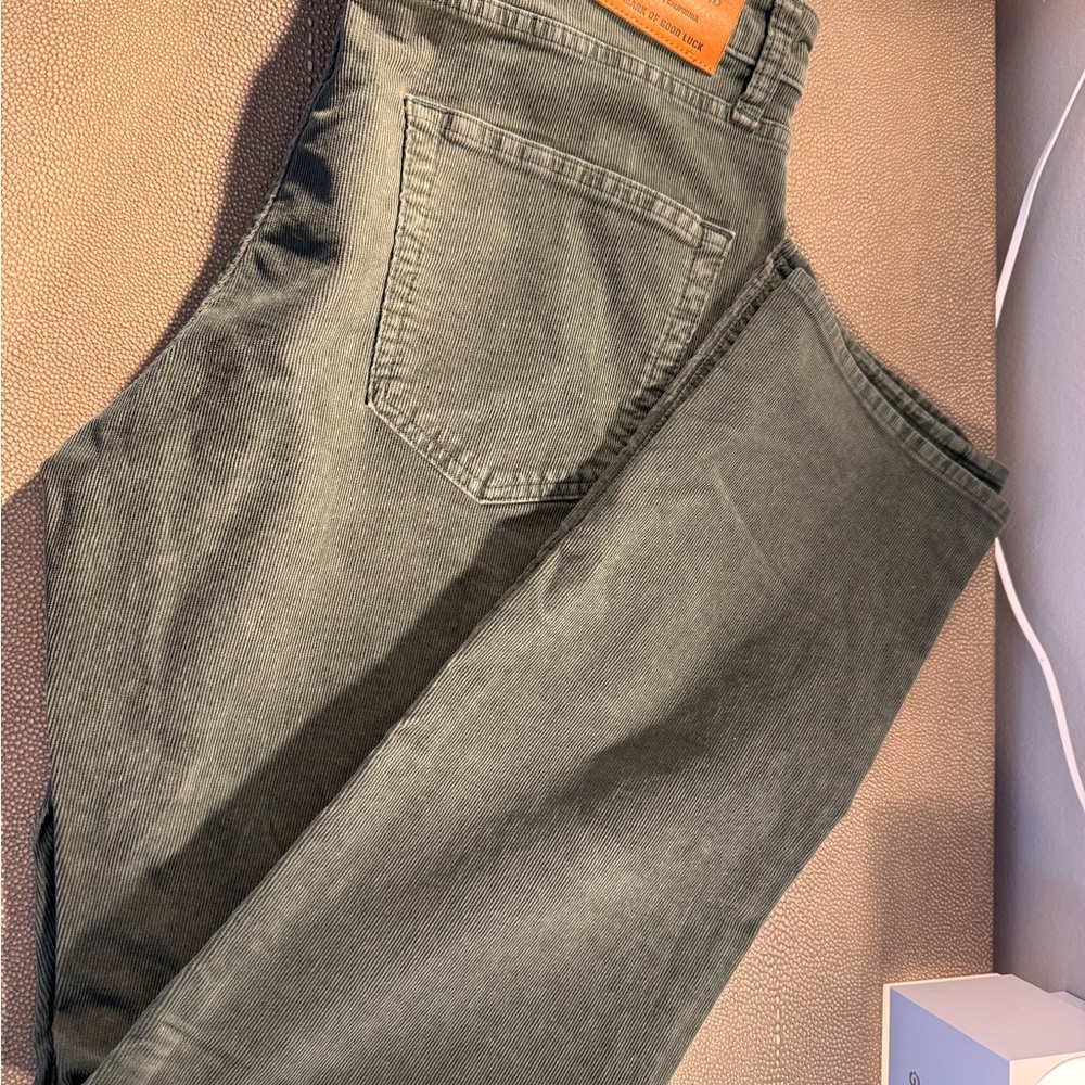 Lucky Brand Forest Green Slim Cords